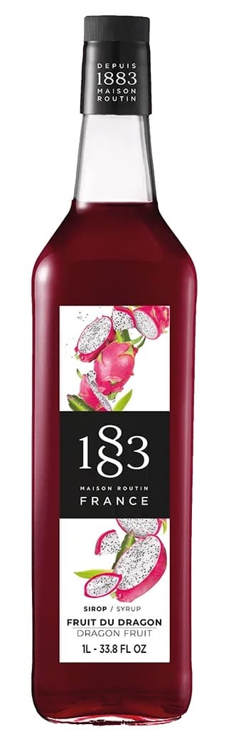 1883 Dragon Fruit Syrup PET Six 1 Liter Bottles