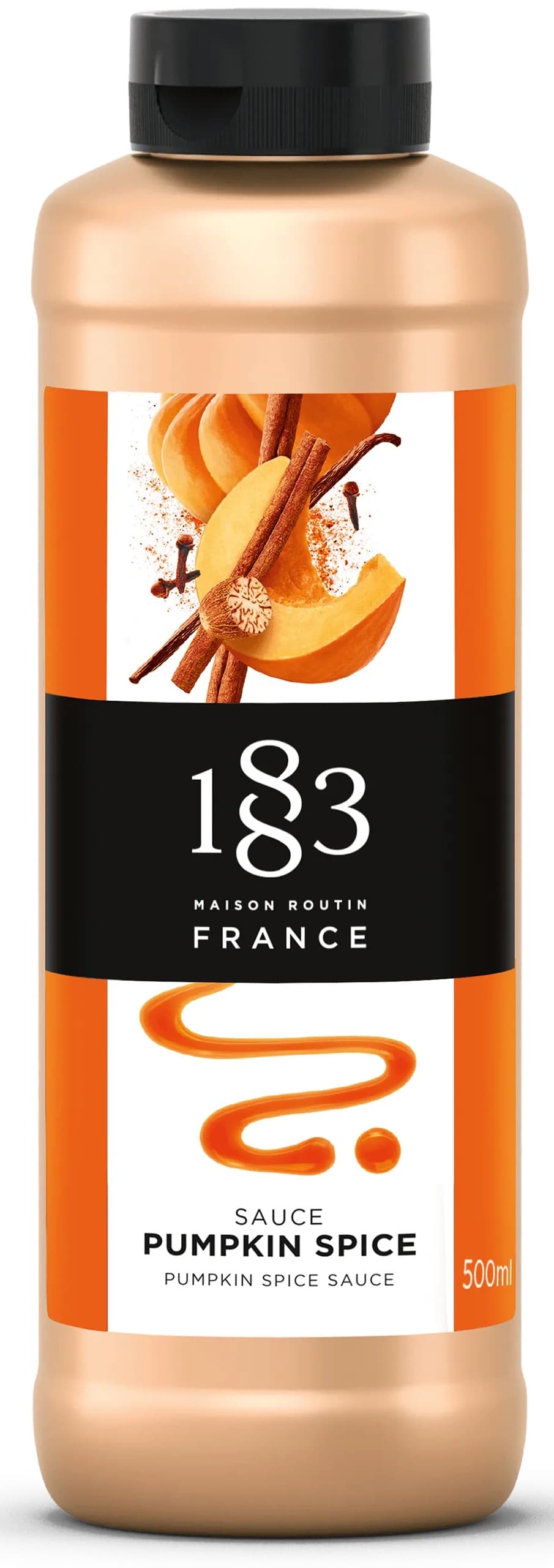 1883 Maison Routin Pumpkin Spice Sauce, 64 oz Jug (Case of 2) - French Barista Sauce for Mochas & Drizzle