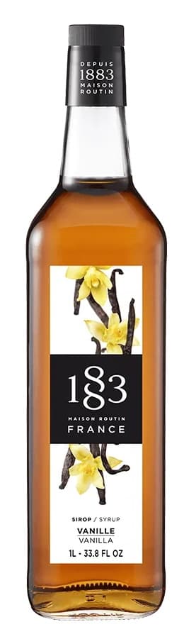 1883 Maison Routin Vanilla Syrup Six 1 Liter Bottles