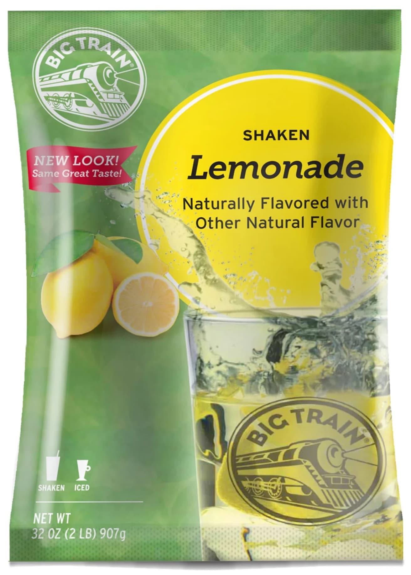 Big Train Shaken Lemonade Beverage Mix Five 2 Lb. Bags