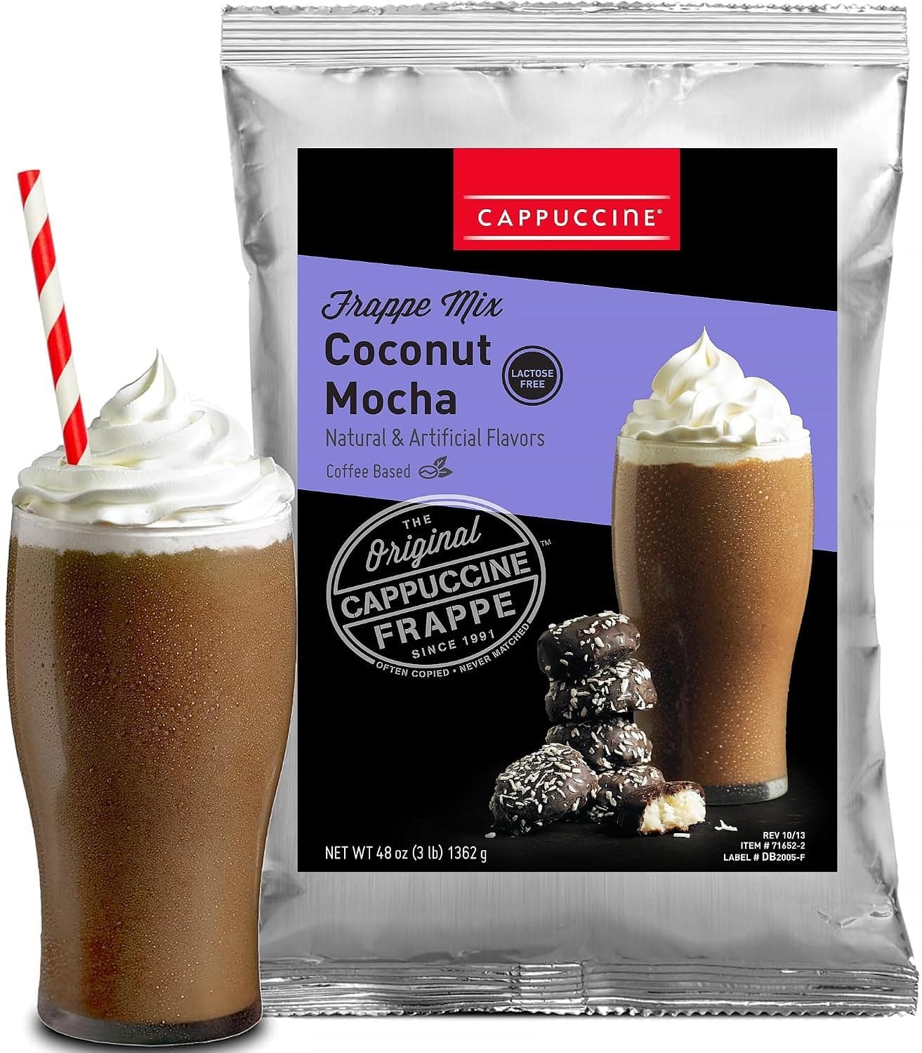 Cappuccine Coconut Mocha Frappe Mix 3 lb. Foil Bags (Pack of 5)