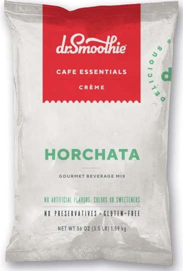 Dr. Smoothie Horchata Mix, 3.5 lb Pouch (Case of 5) - Mexican Horchata, Scoop & Serve