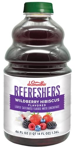 Dr. Smoothie Refreshers Wildberry Hibiscus Six 46 Oz. Bottles