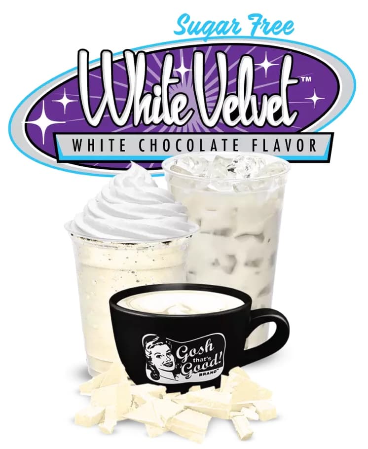 Gosh That's Good! White Velvet Chocolate Sugar Free Powder Four 2 Lb. Cans