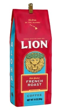 Lion Coffee French Roast Ground Three 10 Oz. Bags