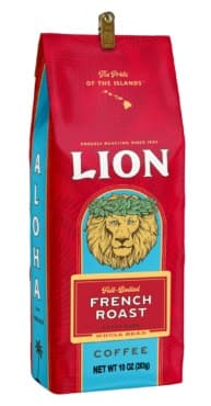 Lion Coffee French Roast Whole Bean Three 10 Oz. Bags