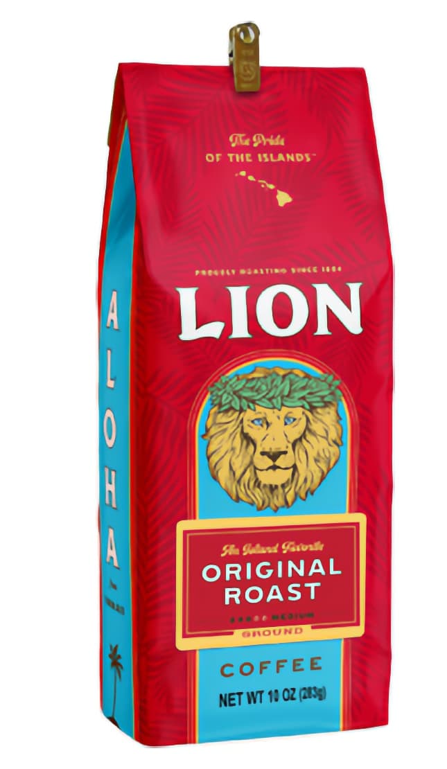 Lion Coffee Original Medium Roast Ground Three 10 Oz. Bags