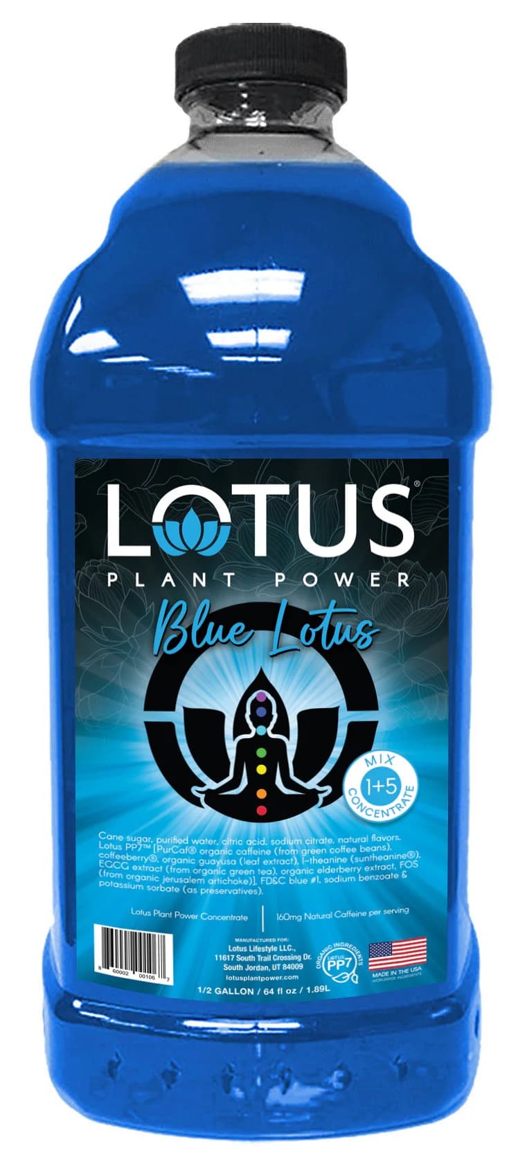 Lotus Regular Blue Plant Power Concentrate Six 64 oz Bottles