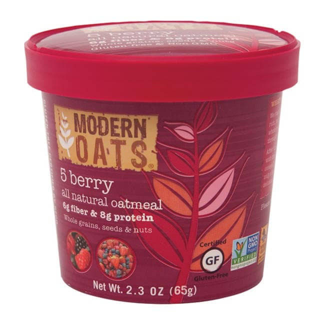 Modern Oats Oatmeal Cup, 5 Berry (12-Pack) - Grab-and-Go, Just Add Hot Water