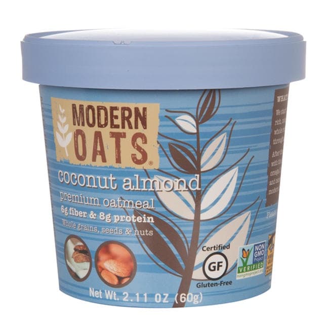 Modern Oats Oatmeal Cup, Coconut Almond (12-Pack) - Grab-and-Go, Just Add Hot Water