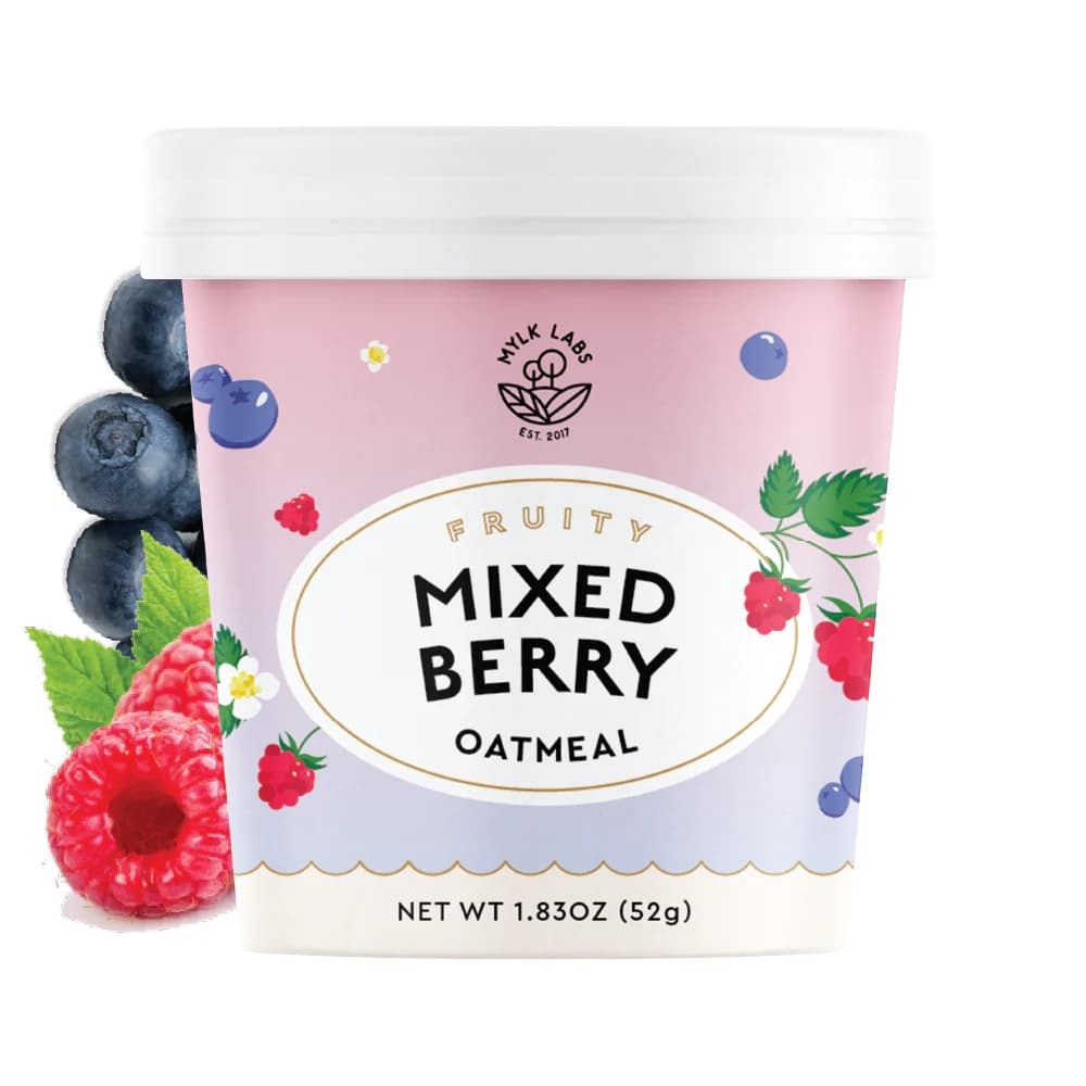 Mylk Labs Oatmeal Mixed Berry Six Cups