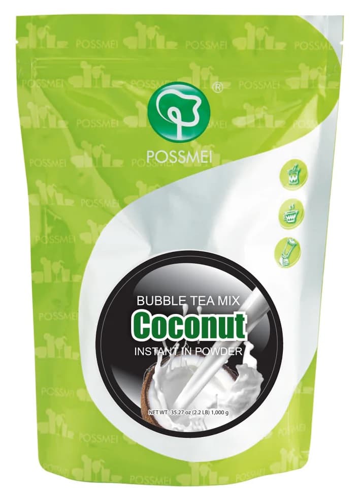 POSSMEI Coconut Powder Mix, 2.2 lb Bag (Case of 10) - Boba Shop & Blended Drink Base