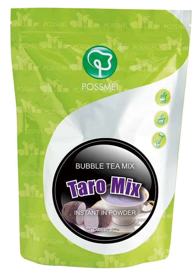 POSSMEI Taro Powder Mix, 2.2 lb Bag (Case of 10) - Boba Shop & Blended Drink Base