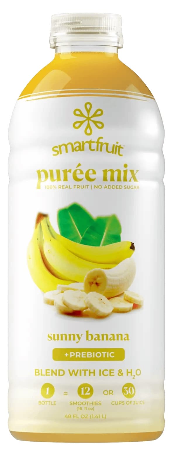 Smartfruit Real Fruit Puree Mix Sunny Banana Six 48 oz Bottles
