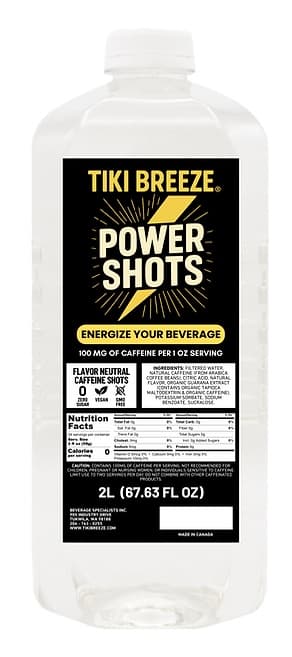 Tiki Breeze Clear Tiki Power Shots Six 2 Liter Bottles
