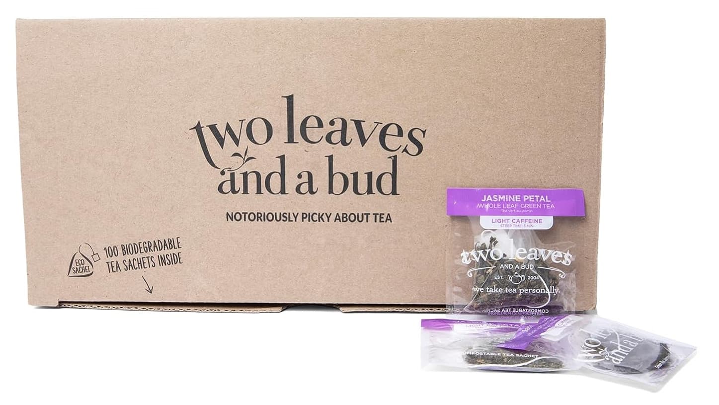 Two Leaves and a Bud Herbal Tea Organic Jasmine Petal 100 Sachets