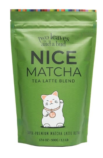 Two Leaves and a Bud Nice Matcha Green Tea, One 1.2 Lb Pouch