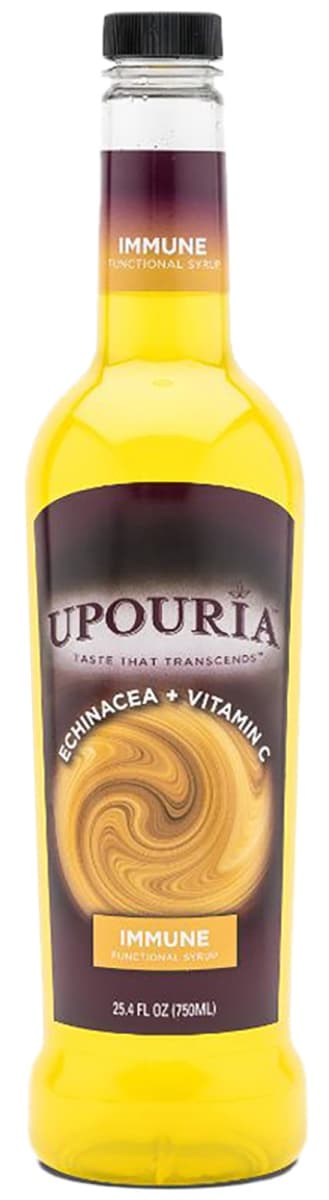 Upouria Immune Syrup, 750 mL PET Bottles (Pack of 2) with Syrup Pump